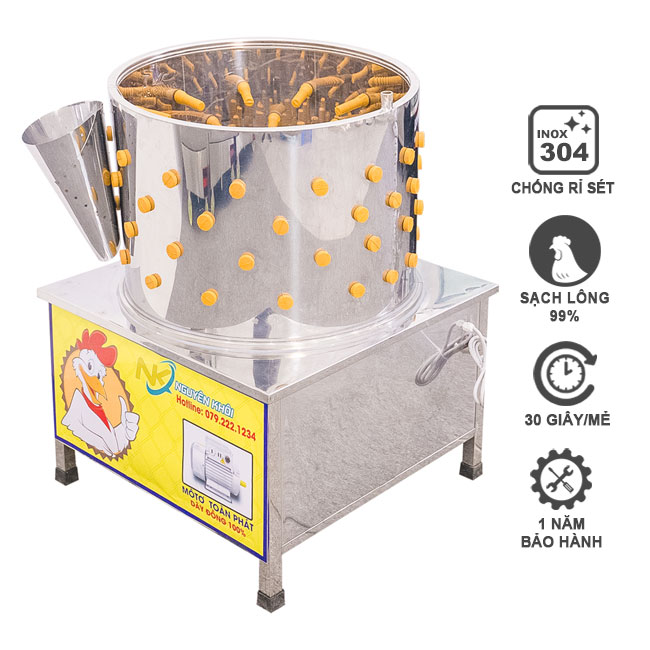 Máy vặt lông gà phi 68 cm