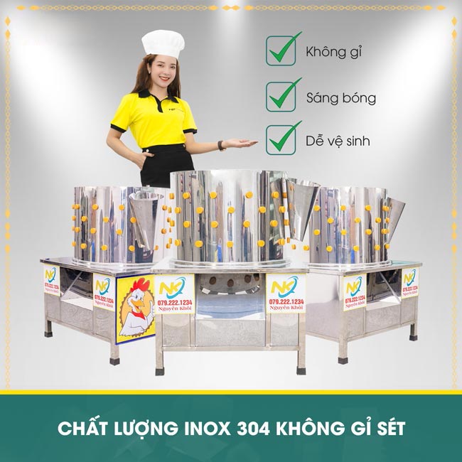Máy vặt lông gà phi 68cm
