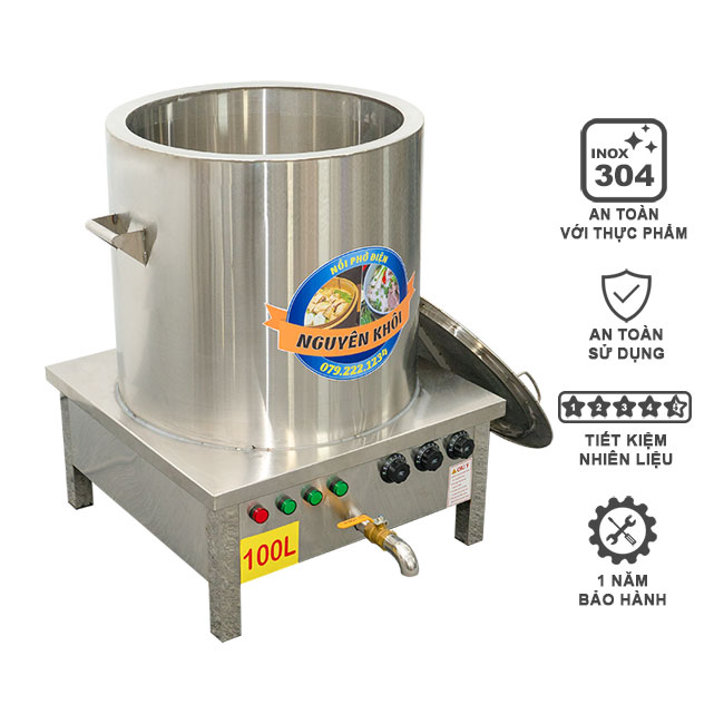 Nồi điện nấu phở 100l