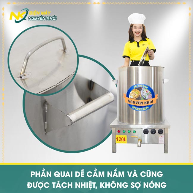 Quai và tay cầm chắc chắn
