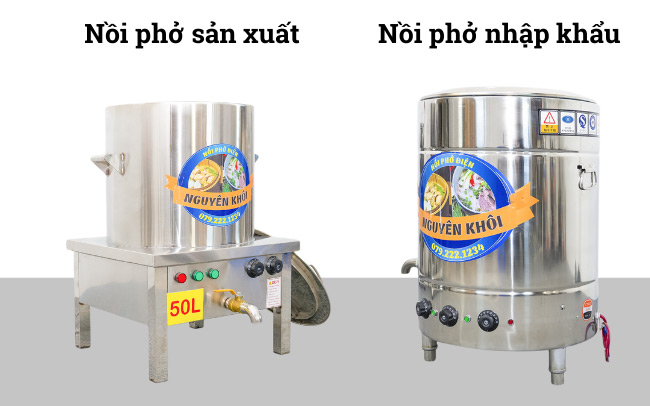 Phân loại nồi nấu phở bằng điện, Cấu tạo nồi nấu phở điện