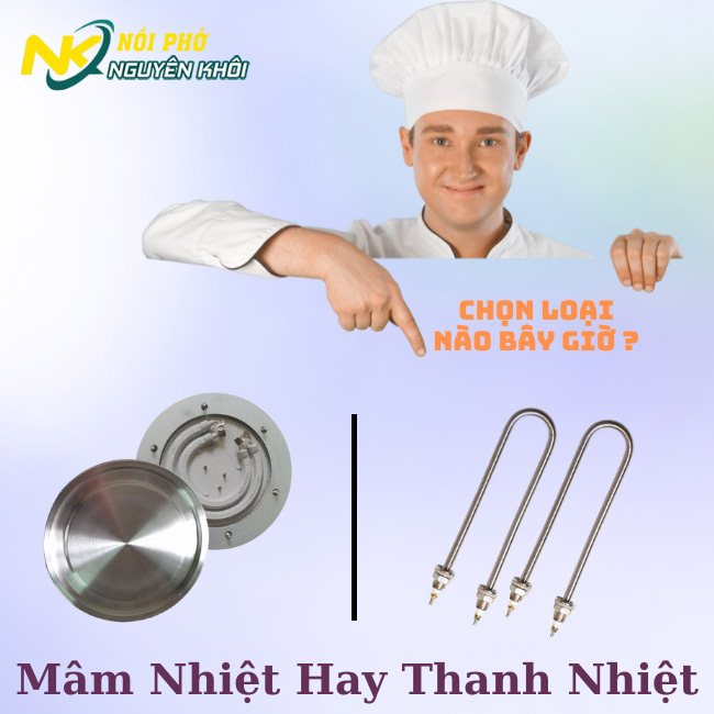 Nên chọn mua nồi phở mâm nhiệt hay thanh nhiệt