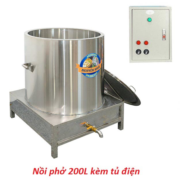 Nồi 200L kèm tủ điện Nồi 200L kèm tủ điện
