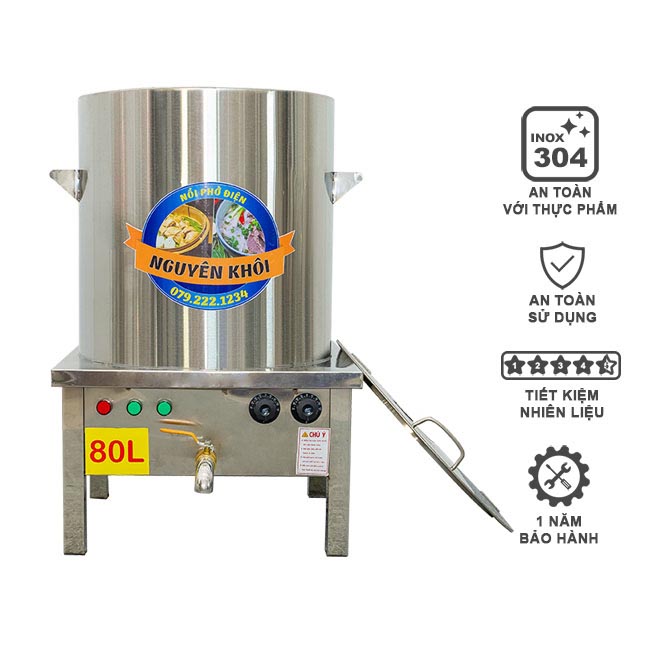 Nồi nấu phở 80 lít