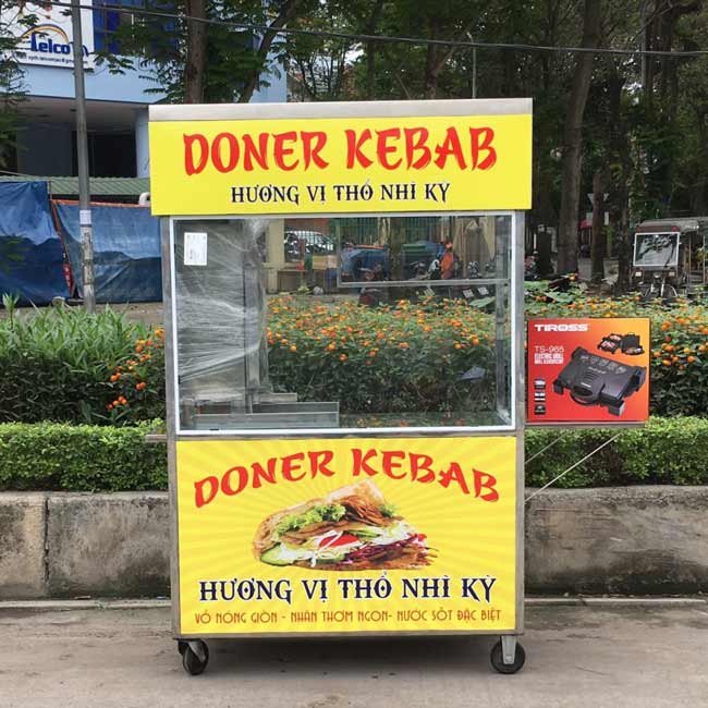 Mua xe bán bánh mì tại Nguyên Khôi, địa chỉ mua xe Doner Kebab