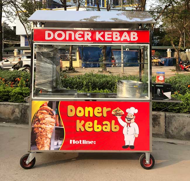 Xe bánh mì doner kebab tại Sài Gòn