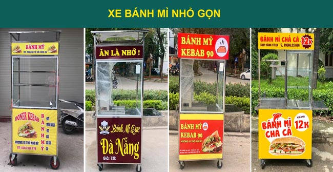 Xe bánh mì nhỏ gọn