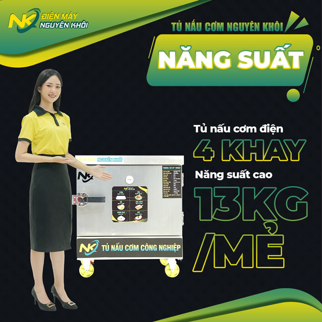 Nấu nhanh 13kg gạo chỉ trong 50 phút