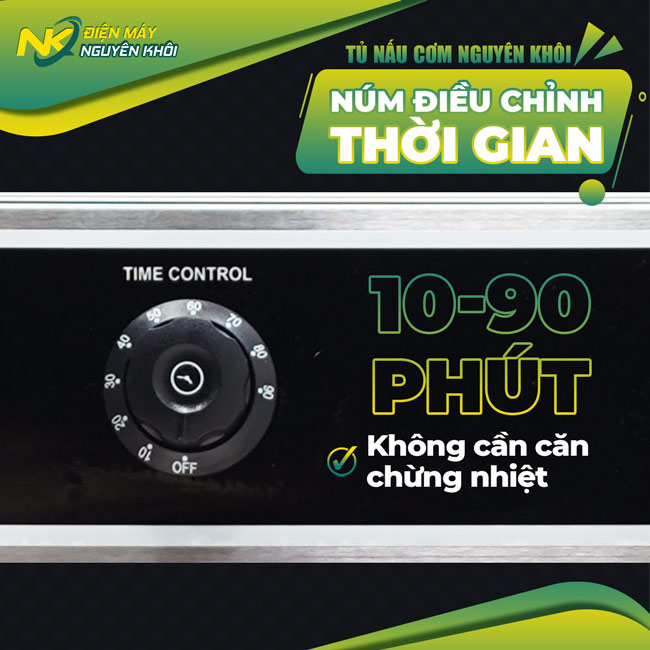 num chinh nhiet 3 Núm điểu chỉnh thời gian chính xác