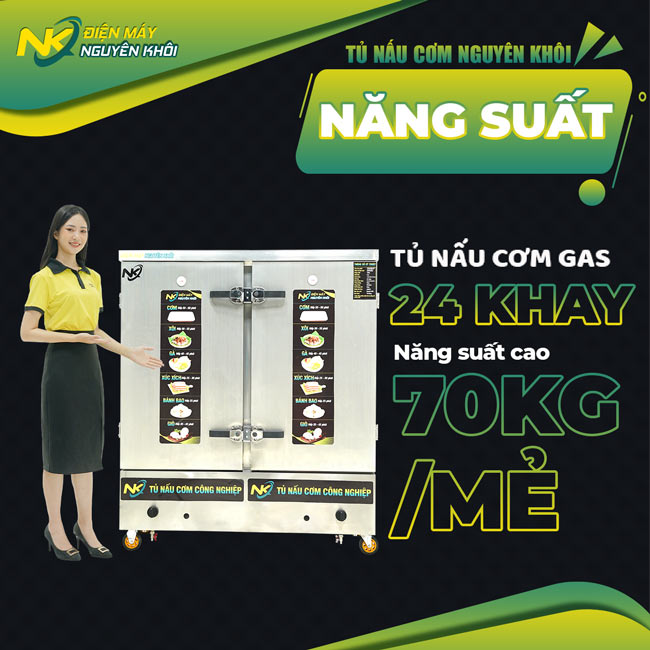Tủ gas 100kg sử dụng ngay cả khi mất điện