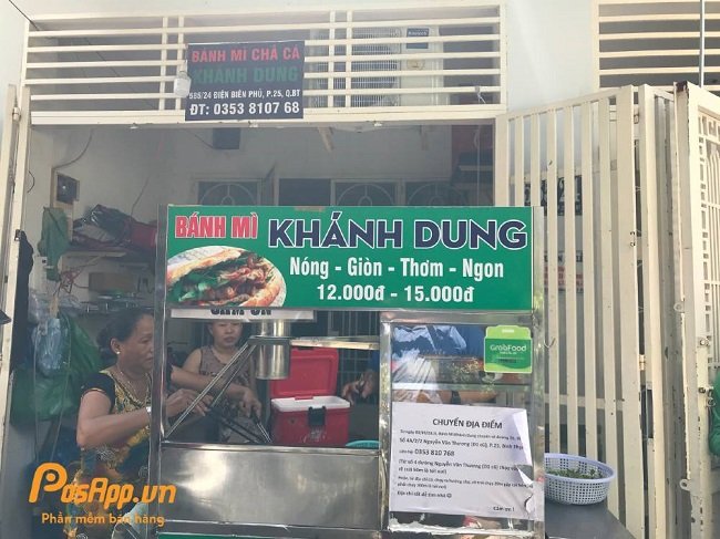 Địa chỉ quán bánh mì chả cá Khánh Dung