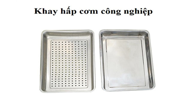 3 Mẫu Khay nấu cơm công nghiệp Inox 304, Giá rẻ, Chính Hãng