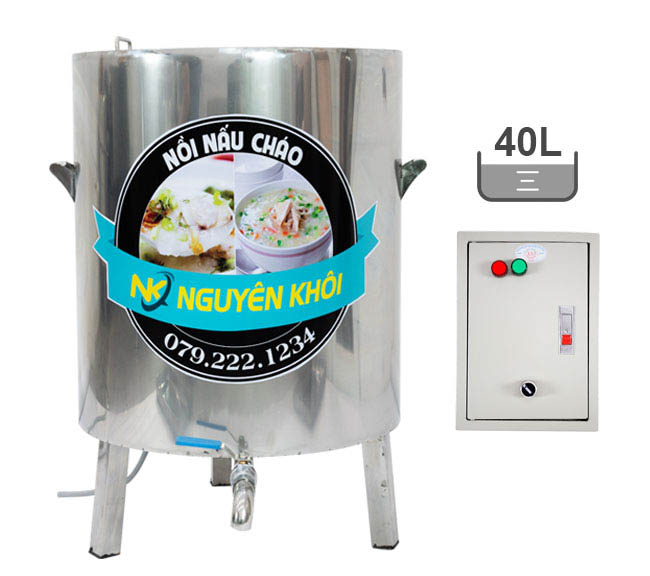Nồi nấu cháo 40L Nguyên Khôi