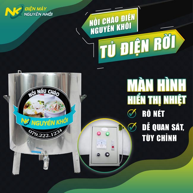 Tủ điện rời nồi nấu cháo công nghiệp