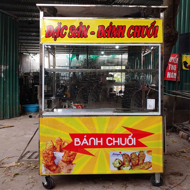 Xe bánh chuối chiên đặc sản