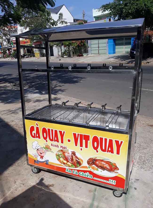 Xe gà quay, vịt quay đẹp 