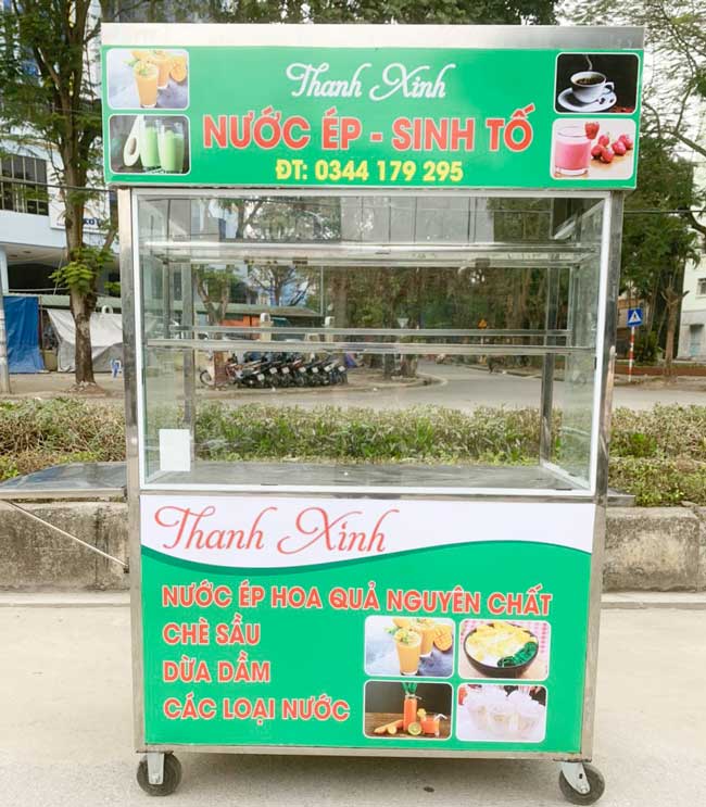 Xe đẩy bán nước ép