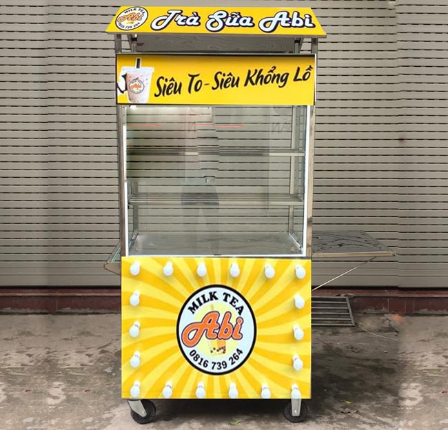 Decal xe trà sữa
