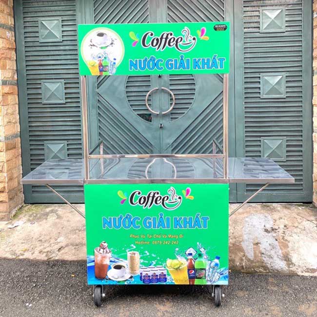 Xe bán nước giải khát, cà phê 