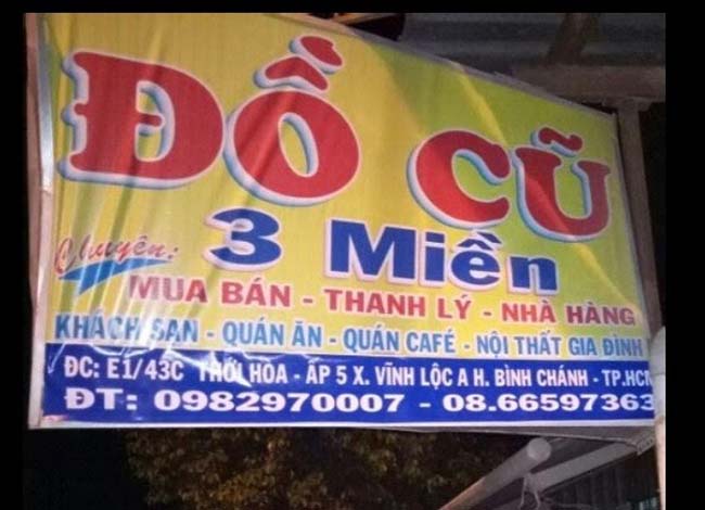 Đồ cũ 3 miền 