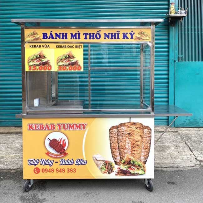 Decal xe bánh mì Doner Kebab 