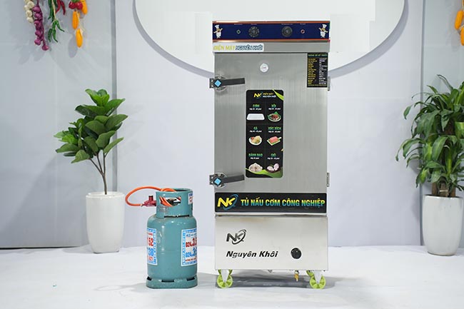 tu nau com dien gas 12 khay Tủ nấu cơm 12 khay điện gas điều khiển