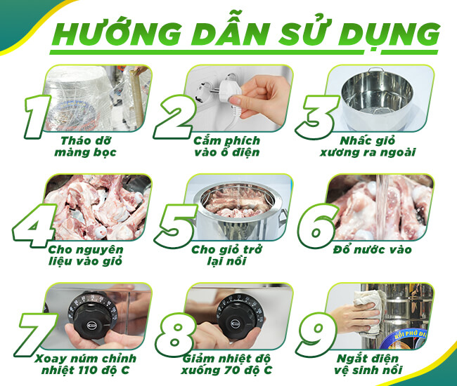 Cách sử dụng nồi 