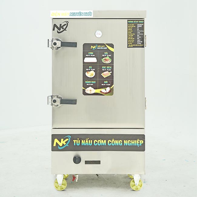 Tủ cơm công nnghiệp điện gas 8 khay