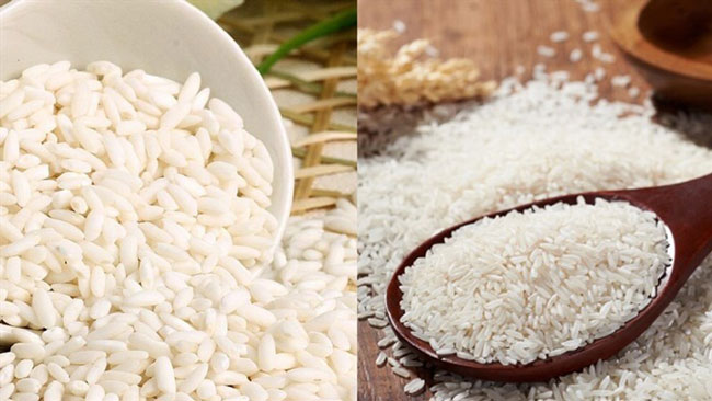 Gạo nếp và gạo tẻ