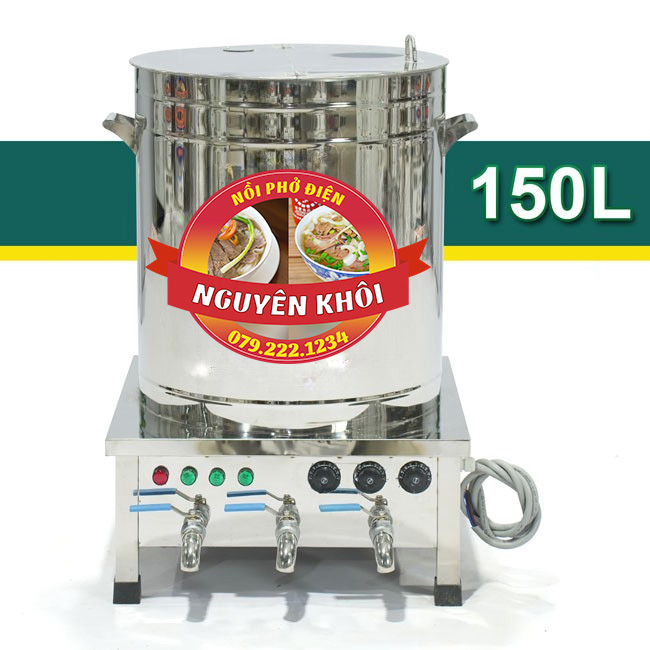 Nồi phở 3 ngăn 150 lít