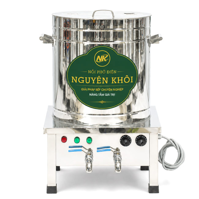 Nồi nấu phở điện 2 ngăn 200L mâm nhiệt
