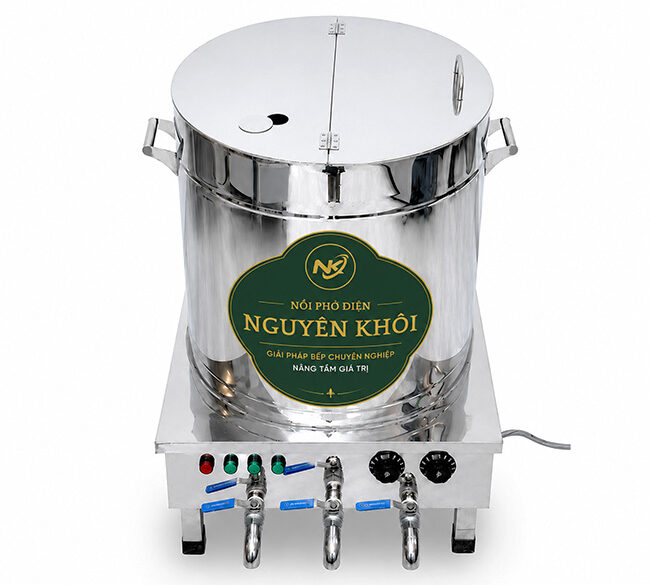 Nồi nấu phở điện 120L Nguyên Khôi