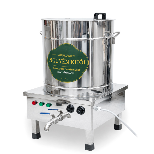 Nồi nấu phở 70 lít liền điều khiển hầm xương, nấu nước lèo