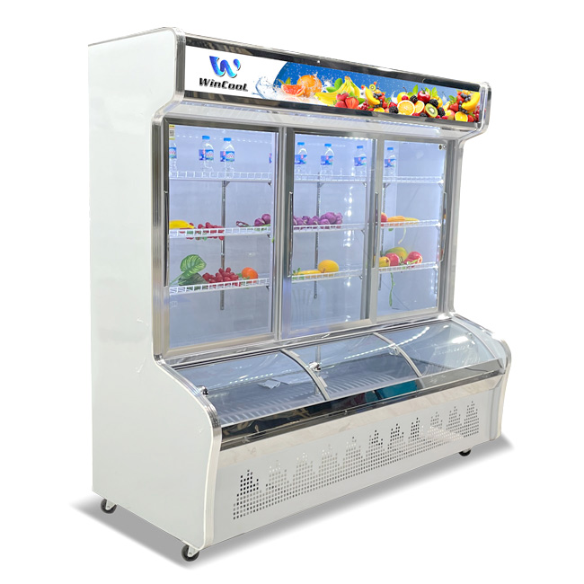 Tủ mát 3 cánh trưng bày thực phẩm 1270L 2 chế độ