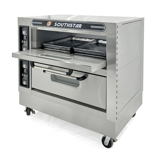 Lò nướng bánh Southstar 2 tầng 4 khay điện điều khiển cơ