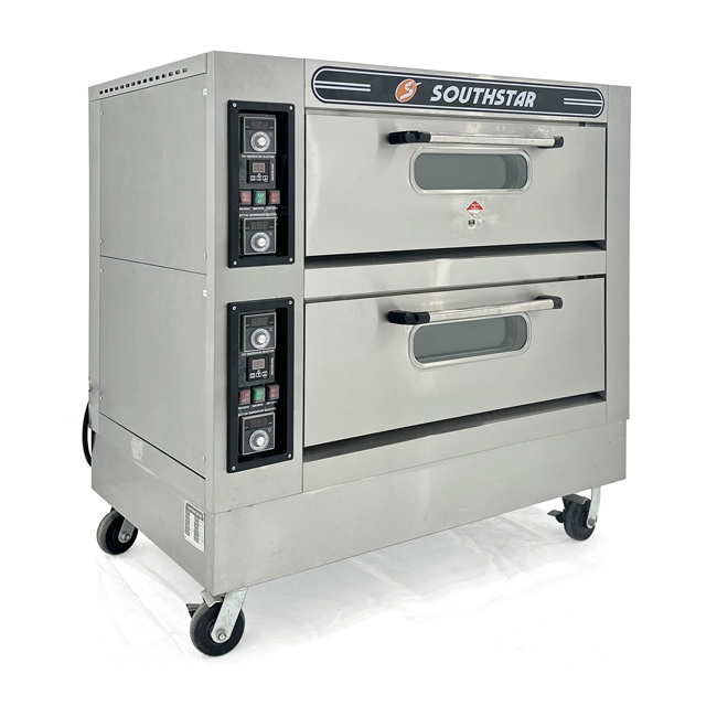 Lò nướng bánh Southstar 2 tầng 4 khay điện điều khiển cơ