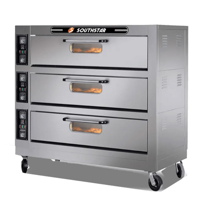Lò nướng bánh Southstar 3 tầng 9 khay điện điều khiển cơ