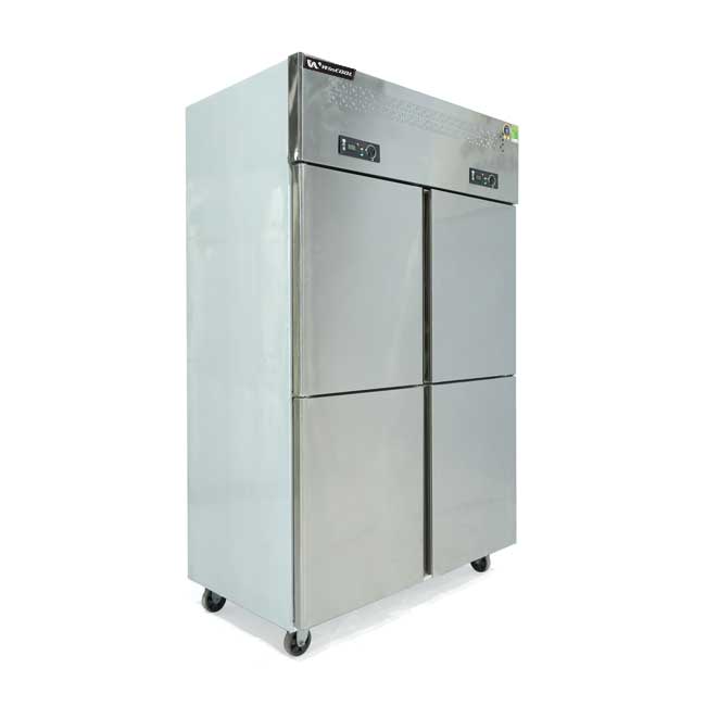 Tủ đông đứng 4 cánh 1038L 2 chế độ làm lạnh quạt gió