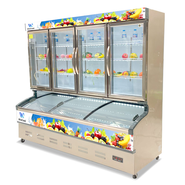 Tủ mát 4 cánh 1670L 2 chế độ