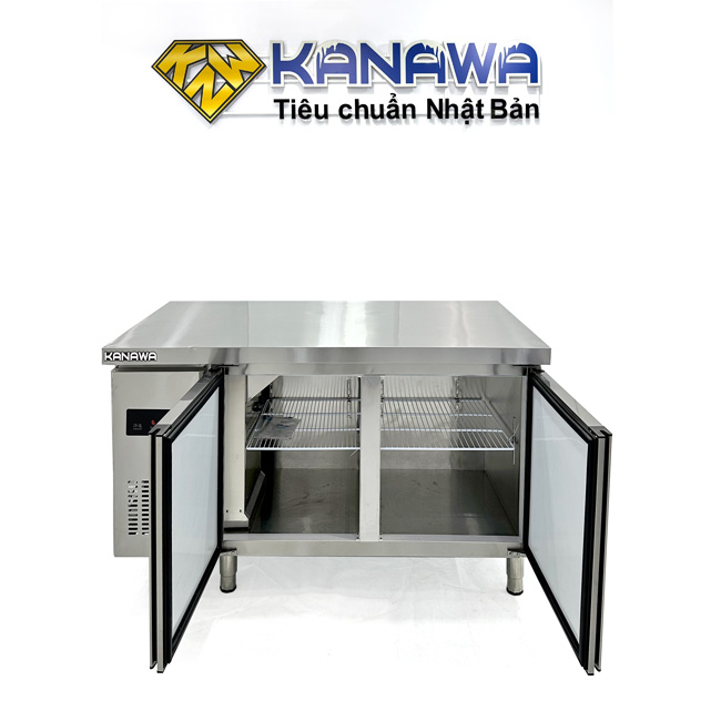 Tủ mát bàn chặt 1m2 260L (làm lạnh quạt gió)