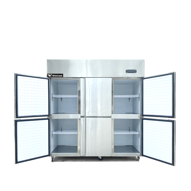 Tủ đông đứng 6 cánh 1598L 1 chế độ làm lạnh quạt gió