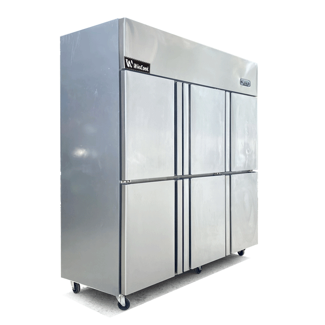 Tủ đông đứng 6 cánh 1598L 1 chế độ làm lạnh quạt gió