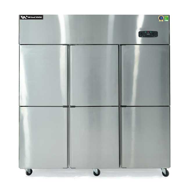 Tủ đông đứng 6 cánh 1598L 2 chế độ làm lạnh quạt gió