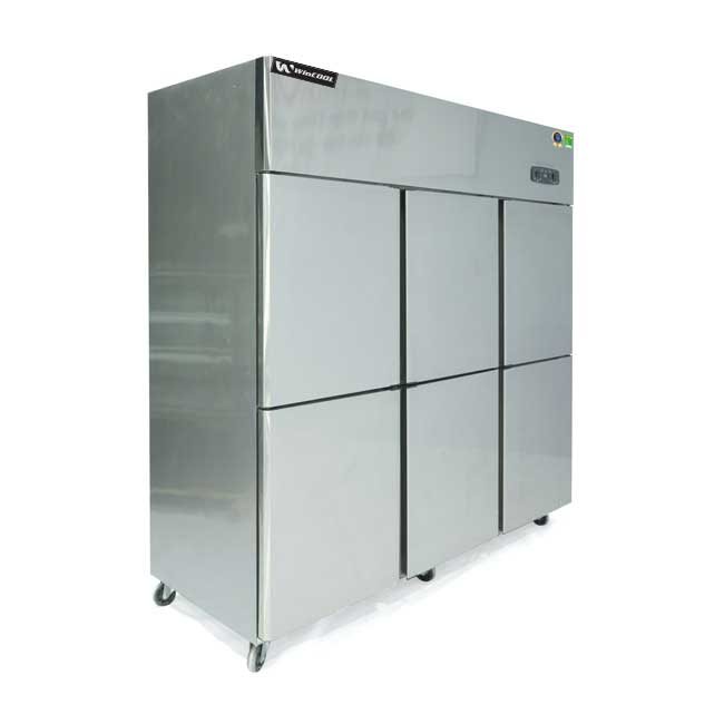 Tủ đông đứng 6 cánh 1598L 2 chế độ làm lạnh quạt gió