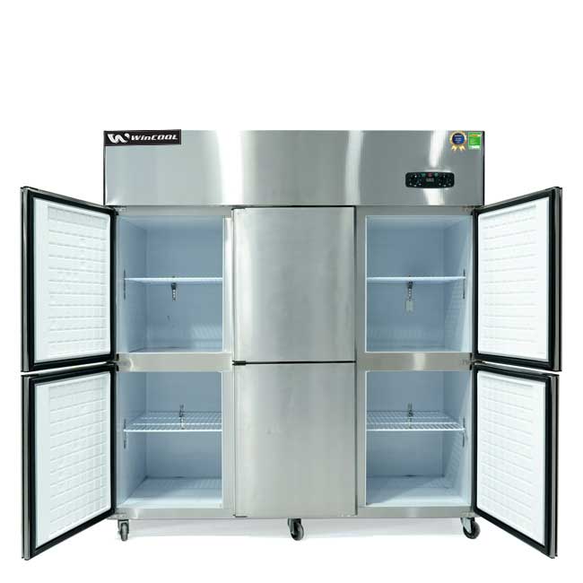 Tủ đông đứng 6 cánh 1598L 2 chế độ làm lạnh quạt gió