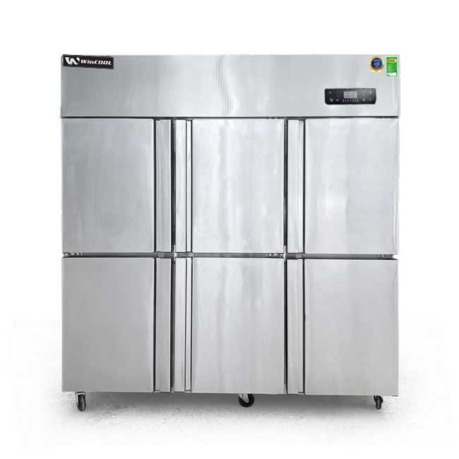 Tủ đông đứng 6 cánh 1598L 1 chế độ làm lạnh trực tiếp