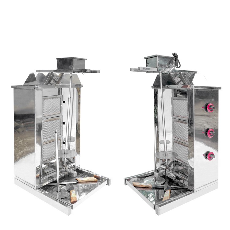 Lò nướng thịt Doner Kebab 3 buồng đốt bằng gas