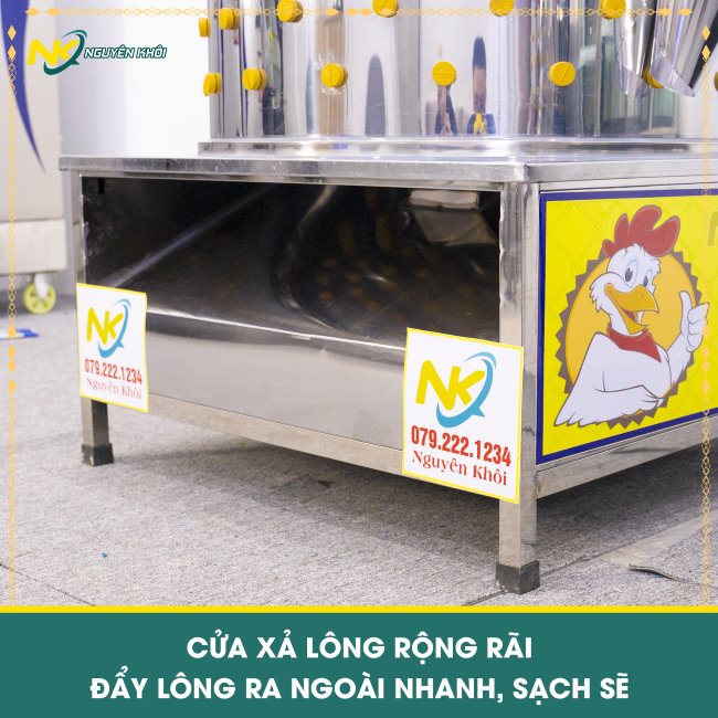 Cửa xả lông rộng rãi