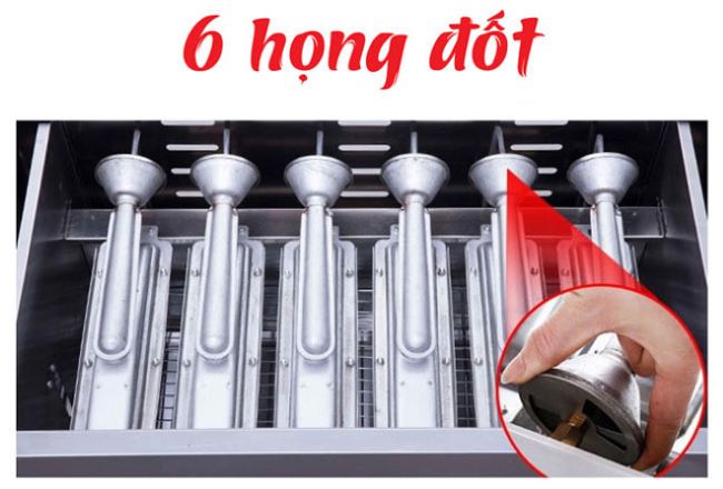 Các họng đốt riêng biệt