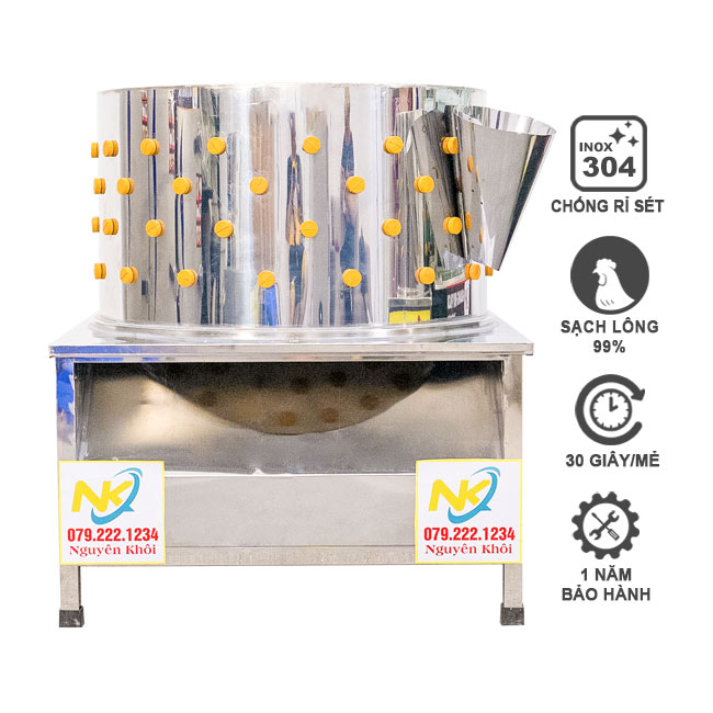 Máy vặt lông gà phi 100cm